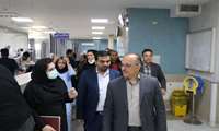 بازدید دکتر هاشمی از بخش اورژانس بیمارستان امام علی(ع) بجنورد