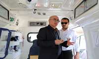 بازدید ریاست دانشگاه از ایستگاه های سلامت اورژانس 115