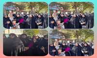 شرکت بانوان شبکه بهداشت شهرستان سملقان در راهپیمایی ۱۳ آبان ماه