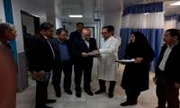 بازدید رئیس دانشگاه علوم پزشکی و مدیران دانشگاه از بیمارستان  پورسینا مانه وسملقان
